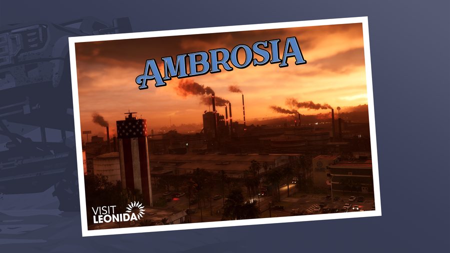 Official Ambrosia postcard artwork